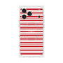 プレミアムスクエアケース with MagSafe［ Small Border - Red ］