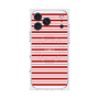 プレミアムスクエアケース with MagSafe［ Small Border - Red ］
