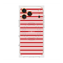 プレミアムスクエアケース with MagSafe［ Small Border - Red ］