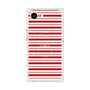 プレミアムスクエアケース with MagSafe［ Small Border - Red ］