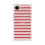 プレミアムスクエアケース with MagSafe［ Small Border - Red ］