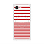 プレミアムスクエアケース with MagSafe［ Small Border - Red ］