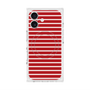 プレミアムスクエアケース with MagSafe［ Middle Border - Red ］