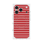 プレミアムスクエアケース with MagSafe［ Middle Border - Red ］