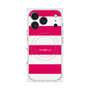 プレミアムスクエアケース with MagSafe［ Big Border - Pink ］
