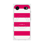 プレミアムスクエアケース with MagSafe［ Big Border - Pink ］