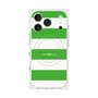 プレミアムスクエアケース with MagSafe［ Big Border - Green ］