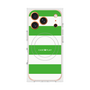 プレミアムスクエアケース with MagSafe［ Big Border - Green ］