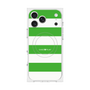 プレミアムスクエアケース with MagSafe［ Big Border - Green ］