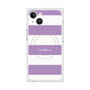 プレミアムスクエアケース with MagSafe［ Big Border - Purple ］