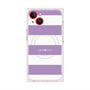 プレミアムスクエアケース with MagSafe［ Big Border - Purple ］