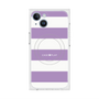 プレミアムスクエアケース with MagSafe［ Big Border - Purple ］