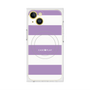 プレミアムスクエアケース with MagSafe［ Big Border - Purple ］