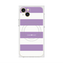 プレミアムスクエアケース with MagSafe［ Big Border - Purple ］
