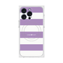 プレミアムスクエアケース with MagSafe［ Big Border - Purple ］