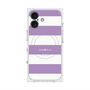 プレミアムスクエアケース with MagSafe［ Big Border - Purple ］