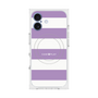 プレミアムスクエアケース with MagSafe［ Big Border - Purple ］