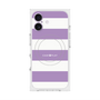 プレミアムスクエアケース with MagSafe［ Big Border - Purple ］