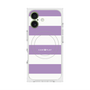 プレミアムスクエアケース with MagSafe［ Big Border - Purple ］