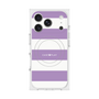 プレミアムスクエアケース with MagSafe［ Big Border - Purple ］