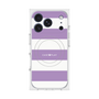 プレミアムスクエアケース with MagSafe［ Big Border - Purple ］