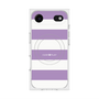 プレミアムスクエアケース with MagSafe［ Big Border - Purple ］