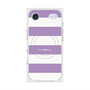 プレミアムスクエアケース with MagSafe［ Big Border - Purple ］