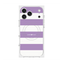 プレミアムスクエアケース with MagSafe［ Big Border - Purple ］