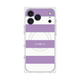 プレミアムスクエアケース with MagSafe［ Big Border - Purple ］