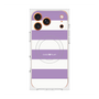 プレミアムスクエアケース with MagSafe［ Big Border - Purple ］