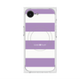 プレミアムスクエアケース with MagSafe［ Big Border - Purple ］