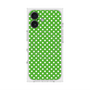 プレミアムスクエアケース with MagSafe［ Small Dot - Green ］