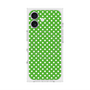 プレミアムスクエアケース with MagSafe［ Small Dot - Green ］