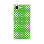 プレミアムスクエアケース with MagSafe［ Small Dot - Green ］