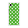 プレミアムスクエアケース with MagSafe［ Small Dot - Green ］