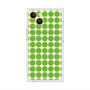 プレミアムスクエアケース with MagSafe［ Big Dot - Green ］