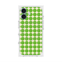 プレミアムスクエアケース with MagSafe［ Big Dot - Green ］
