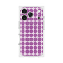 プレミアムスクエアケース with MagSafe［ Big Dot - Purple ］