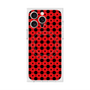 プレミアムスクエアケース with MagSafe［ Shower Dot - Red ］