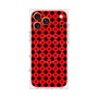 プレミアムスクエアケース with MagSafe［ Shower Dot - Red ］