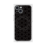プレミアムスクエアケース with MagSafe［ Dot Circle - Black ］