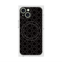 プレミアムスクエアケース with MagSafe［ Dot Circle - Black ］