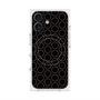 プレミアムスクエアケース with MagSafe［ Dot Circle - Black ］