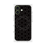 プレミアムスクエアケース with MagSafe［ Dot Circle - Black ］