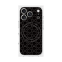 プレミアムスクエアケース with MagSafe［ Dot Circle - Black ］