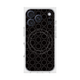プレミアムスクエアケース with MagSafe［ Dot Circle - Black ］