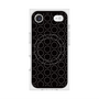 プレミアムスクエアケース with MagSafe［ Dot Circle - Black ］
