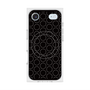プレミアムスクエアケース with MagSafe［ Dot Circle - Black ］