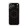 プレミアムスクエアケース with MagSafe［ Dot Circle - Black ］