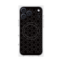 プレミアムスクエアケース with MagSafe［ Dot Circle - Black ］